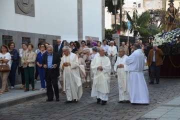 Misa y procesión de San Juan Bautista por el casco antiguo de Telde (Foto TA)